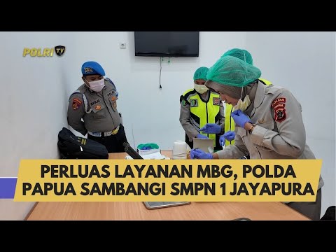 PERLUAS LAYANAN MBG, POLDA PAPUA SAMBANGI SMPN 1 JAYAPURA