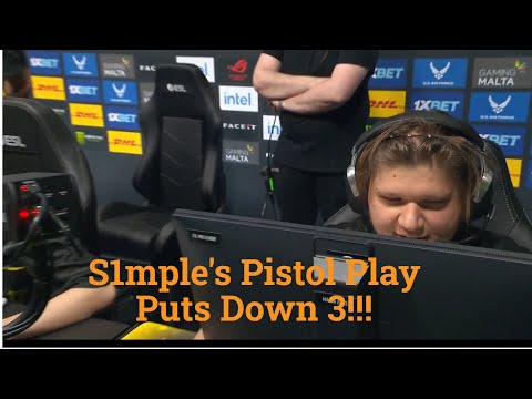 CS:GO Pro Player S1mple Destroys Heroic in 1v3 Pistol Round