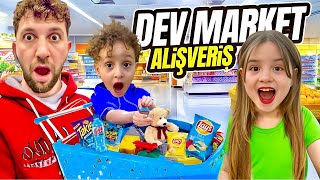 KUZEY ELİF !! DEV MARKET ALIŞVERİŞ VLOG !! BUZDOLABIMIZI DÜZENLİYORUZ !!