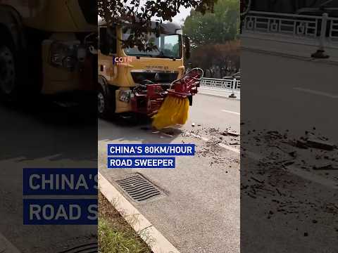 China's 80km/hour road sweeper
