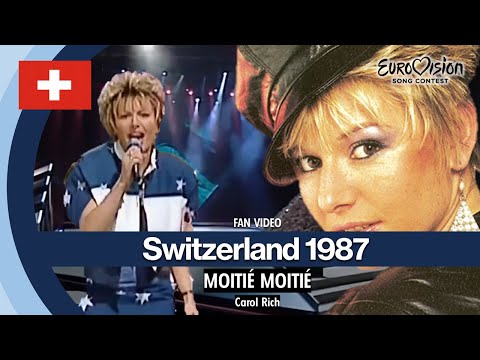 FAN VIDEO: CAROL RICH - MOITIÉ MOITIÉ - EUROVISION 1987 SWITZERLAND