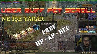 User Buff Pet Scroll - Nasıl Kullanılır Özellikleri Karakter AP DEF Can Arttırıy