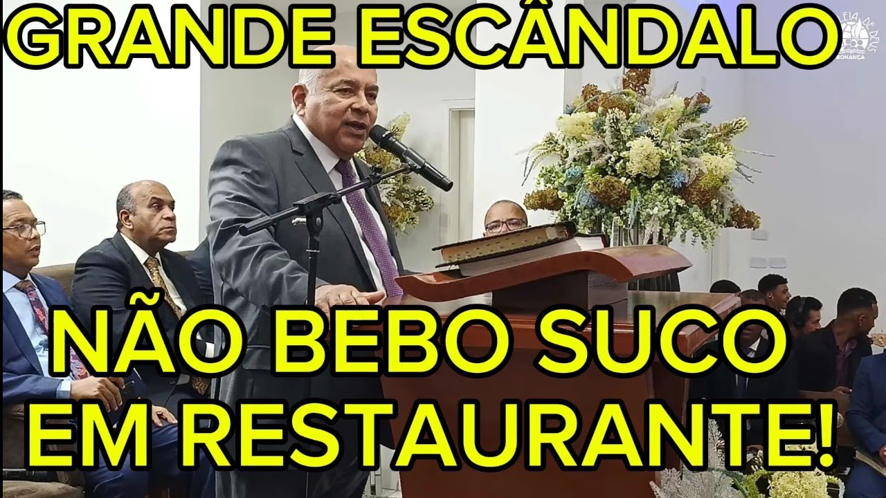 GRANDE ESCÂNDALO!; -  AILTON: "NÃO BEBO EM  RESTAURANTE, TEM RATOS E PANELAS SUJAS."
