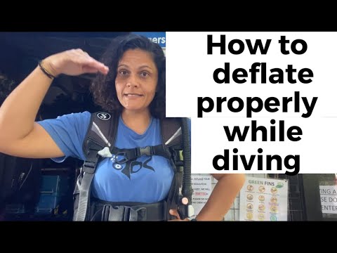 Scuba Diving: How to deflate your Buoyancy control device (BCD) properly