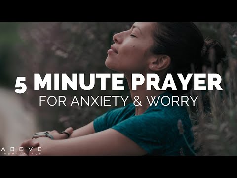 5 MINUTE PRAYER FOR ANXIETY & WORRY | Calm & Peaceful Prayer - Morning & Sleep Meditation