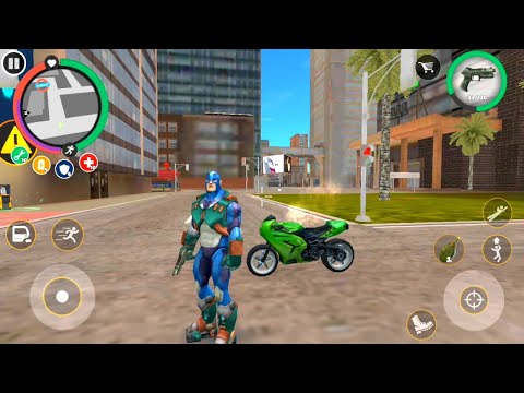 Rope Hero Vice Town | Rope Hero BD 100 Fight Army Tank Robot | Rope Hero Police Car Drive In Town