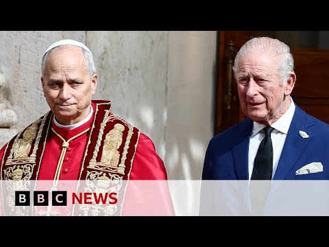 Video | King Charles becomes first head of Church of England to pray with Pope | BBC News
