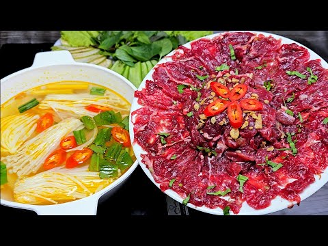 BÒ NHÚNG GIẤM - cách làm Lẩu Bò Nhúng Dấm chua ngọt thịt mềm không bị dai - Tú Lê Miền Tây