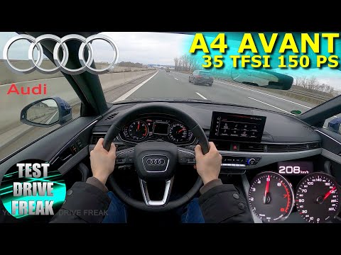 2021 Audi A4 Avant 35 TFSI 150 PS TOP SPEED AUTOBAHN DRIVE POV