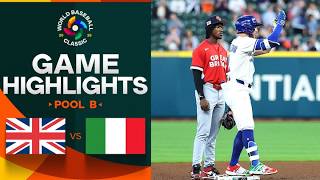 Great Britain vs. Italy 2026 World Baseball Classic | Game Highlights