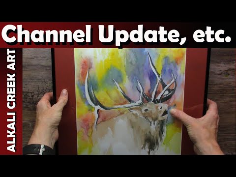 Watercolor News (need your help!), My OLD Watercolor Painting and First YouTube Payment!