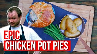 My TASTY chicken pot pies bring new life into leftover chicken! Chicken pie recipe