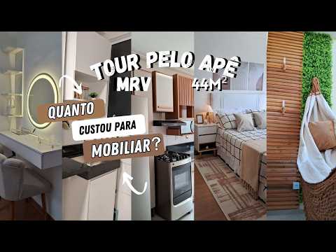 Tour of My 44m² MRV Apartment + How Much Did It Cost to Furnish Everything? Updated Tour🏡🔑