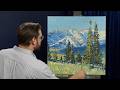 How to Paint Bright Mountains and Pines (One Hour Painting)