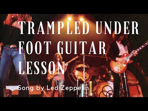 How to play Trampled Under Foot By Led Zeppelin (Classic Rock Guitar Lesson)