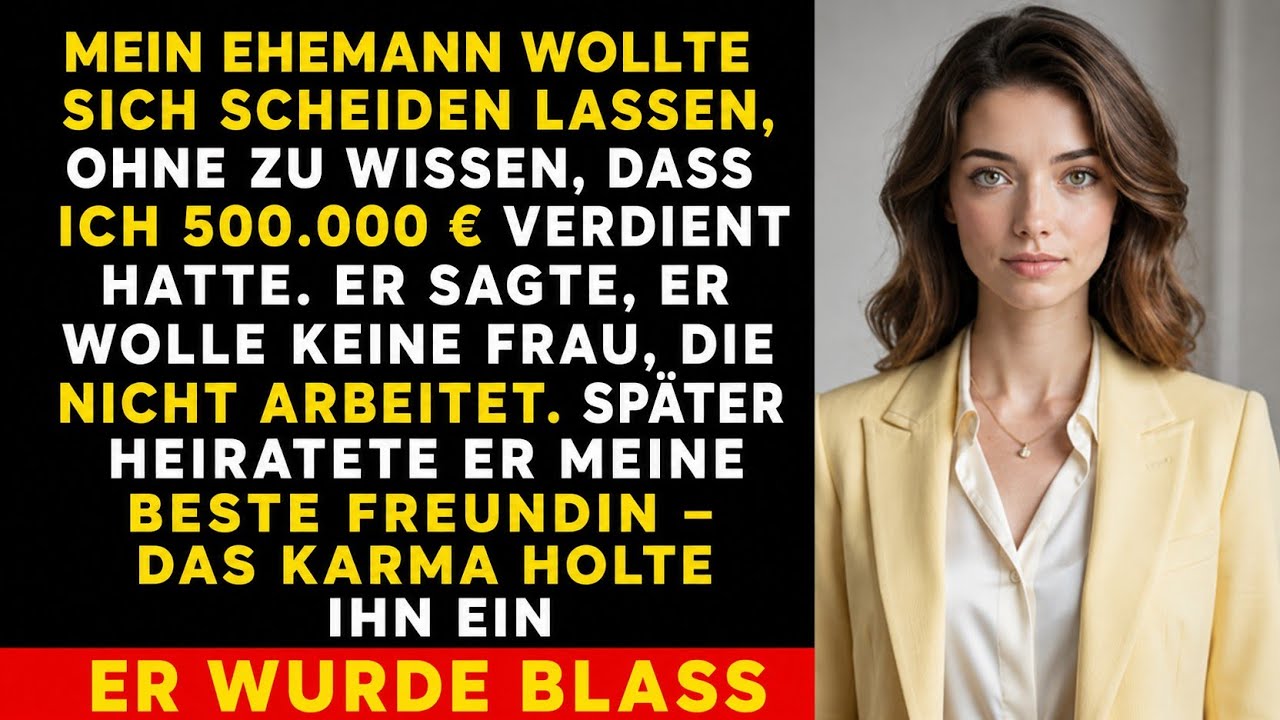 Ich Verdiente Heimlich 500.000 Dollar – Mein Mann Verließ Mich und Heiratete Meine Beste Freundin!
