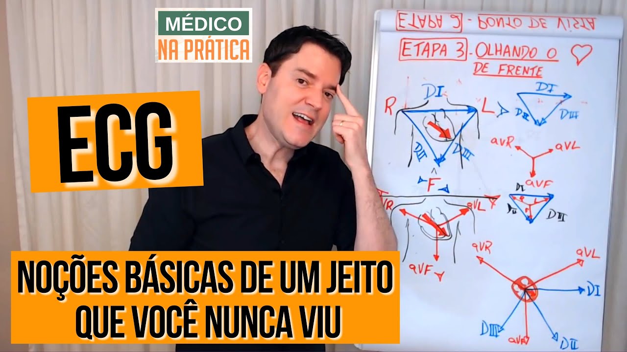 ECG - NOÇÕES BÁSICAS DE UM JEITO QUE VOCÊ NUNCA VIU!
