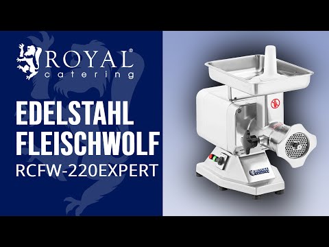 Video - Edelstahl Fleischwolf - 220 kg/h - EXPERT