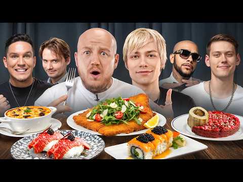 Едим Любимые Блюда Блогеров из Ресторанов с Нкеем Челлендж