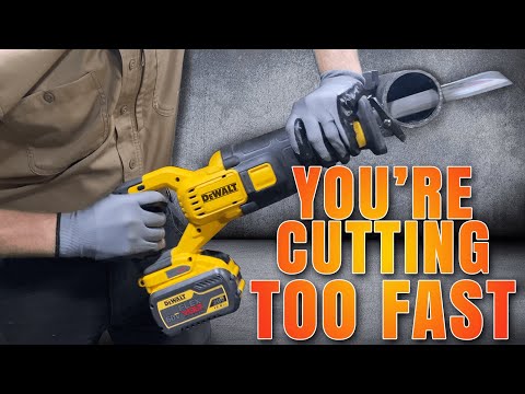 YOU ARE CUTTING TOO FAST! Best Reciprocating Saw Cutting Method