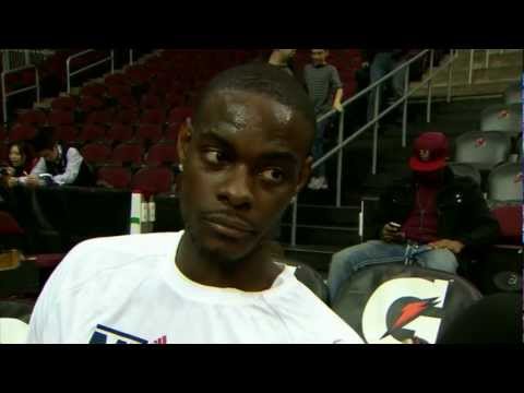 Anthony Morrow about participating in the 3-point shooting contest wearing a Drazen Petrovic jersey