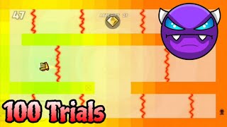 100 Trials by YtGhostly 100% (Platformer Easy Demon?) - Geometry Dash 2.2