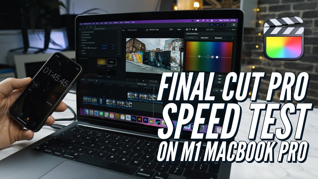 M1 Chip - Final Cut Pro SPEED TEST on Apple 13" 2020 MacBook Pro