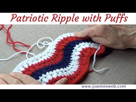 Patriotic Ripple with Puffs