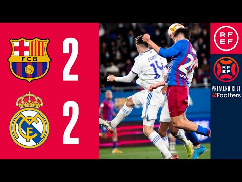 RESUMEN I FC Barcelona 'B' 2-2 Real Madrid Castilla I PrimeraRFEF I Jornada 21 I Grupo 2