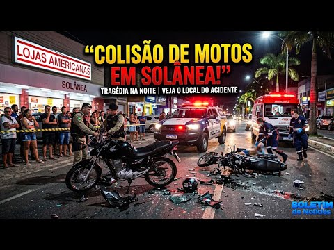 🚨 ACIDENTE EM SOLÂNEA: COLISÃO ENTRE MOTOS
