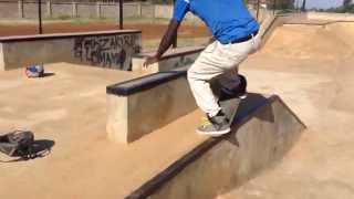 preview picture of video 'At the skatepark with Kelvin Maina'