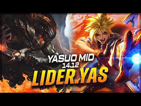 LIDER - Yasuo vs Ezreal MID Patch 14.12 - Grandmaster Yasuo Gameplay