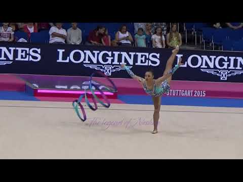 Rut CASTILLO GALINDO (MEX) ribbon - 2015 Stuttgart worlds Qualifs