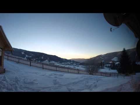 Cabana chalet panaci bucovina romania glodu rasarit de soare