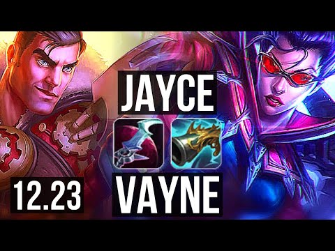 JAYCE vs VAYNE (TOP) | 9/1/6, 7 solo kills, 1.3M mastery, Legendary | KR Diamond | 12.23