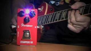 Video thumbnail for Providence SOV-2 STAMPEDE OD: LP and Laney Lionheart Clean channel by Brett Kingman