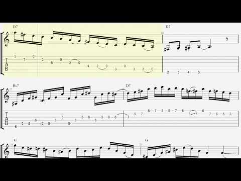 Brent Mason - Pick it Apart (Guitar solo transcription)