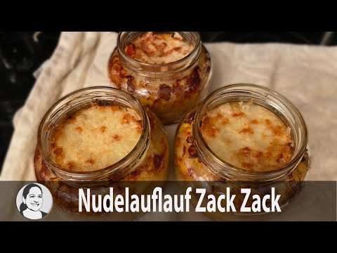 Kühlkonserve: Nudelauflauf - schnell gemacht und Wochen haltbar! In Portionen, sofort essbar. 😃