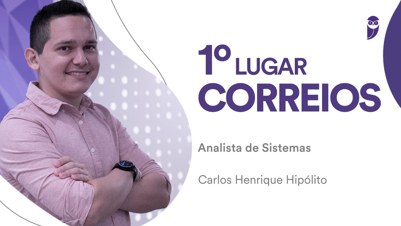 Baile dos Primeiros: Carlos Hipólito, aprovado em 1º lugar para Analista de Sistemas nos Correios