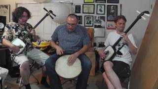 津軽三味線 Kevin Kmetz, Mike Penny & Theo Mordey- frame drum