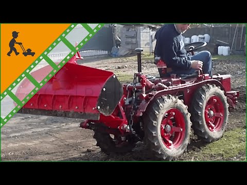 AgriEuro LLM120 Tractor-mounted Grader Blade - Swivel Ring and Rotating Shovel - Customer's video