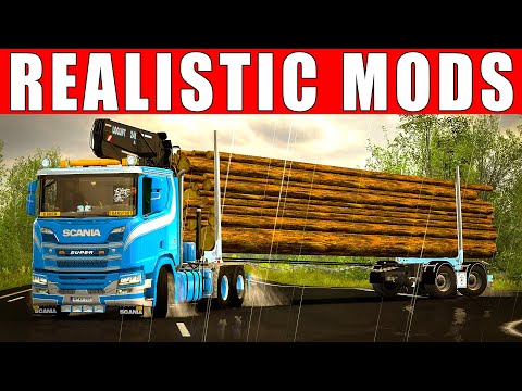 TOP 10 BEST REALISTIC MODS FOR ETS2 1.44 - EURO TRUCK SIMULATOR 2 MODS 2022