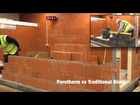 Porotherm v Traditional Block Laying - Porotherm UK