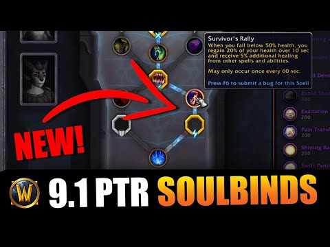 Patch 9.1 FOUR NEW TIERS of Soulbind Powers!