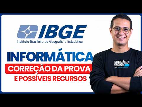 Concurso IBGE - Correção da Prova e Possíveis Recursos - Informática - Professor Danilo Vilanova