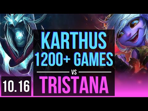 KARTHUS vs TRISTANA (MID) | 1.6M mastery points, 1200+ games, Triple Kill | EUW Master | v10.16