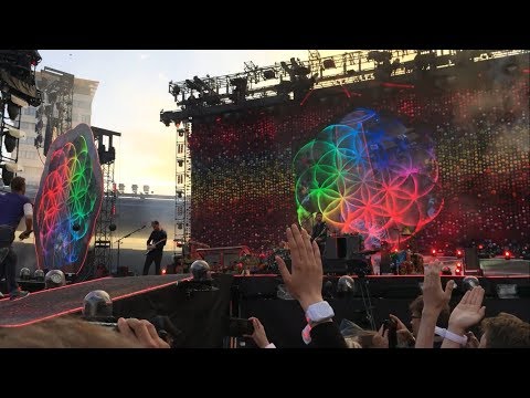 Coldplay - Opening intro at Gothenburg, Ullevi - A head full of dreams live