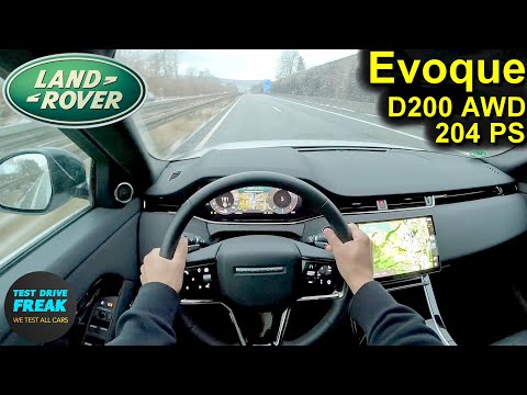 2025 Range Rover Evoque D200 AWD (204 PS) HIGHSPEED POV 🚙 Autobahn Drive | Diesel Power & Stability