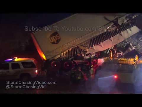 Semi Drove Off Overpass In Blizzard, Goodland, KS - 4/10/2019