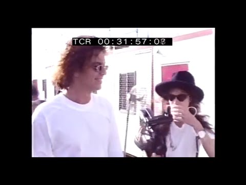 Michael Hutchence and Chrissy Amphlett - Backstage 2 - Australian Made, January 1987